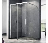 Kermi Nica Paroi de douche à l’italienne, avec élément coulissant, NIJ2L12020VAK, NIJ2L