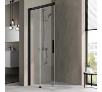 Kermi Nica Porte coulissante, avec élément fixe, pour accès d'angle, NIC2L140203AK, NIC2L