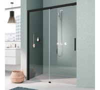 Kermi Nica Porte coulissante, avec élément fixe, pour niche, NIL2L140203AK, NIL2L