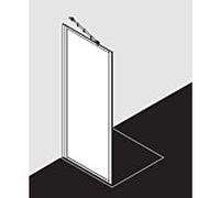 Kermi Nova 2000 paroi latérale ZKN2TWD1002011K 100x200cm, sil / mattgl, Kerolan Fontana