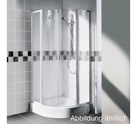 Cabine de Douche Kermi NOVA 2000 1/4 rond 2 volets 1850x800mm paroi fixe Fontana N2P48V321811K