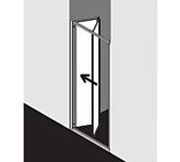 Kermi Nova 2000 porte pliante N2FTD0751811K argent mat brillant