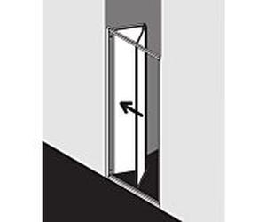 Kermi Nova 2000 porte pliante N2FTD0751811K argent mat brillant