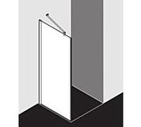 Kermi Panneau latéral Pega PETWO07818VYK 78x185cm, verre de sécurité trempé argent brillant SR Opaco Clean, sur la zone de douche