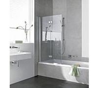 Kermi paroi de baignoire Diga DI2PR10015VAK 100x150cm, argent brillant, verre de sécurité trempé, droite