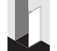 Kermi Pasa XP paroi latérale PXTWF080201PK 80x200cm, argent mat brillant, verre de sécurité trempé clair, avec stabilisation à 90 degrés