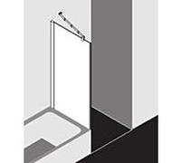 Kermi Pasa XP paroi latérale raccourcie à côté de la baignoire PXTVD07517VAK 75x175cm, argent brillant, verre de sécurité trempé clair