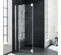 Porte battante Kermi Pasa XP 1FL 10020, Coloris: Argent Mat brillant brillant Verre vÃ©ritable transparent Nettoyant nettoyant - PX1FL100201PK