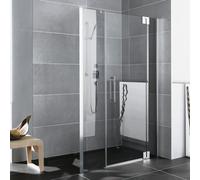 Kermi Pasa XP Porte battante, avec élément fixe, avec élément annexe, pour niche, pour paroi latérale, PX1GR11020VPK, PX1GR