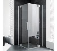 Kermi Pasa XP Porte battante, avec élément fixe, pour accès d'angle, PXEPR075201PK, PXEPR