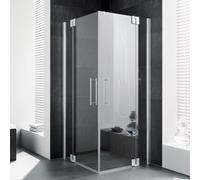 Kermi Pasa XP Porte battante, avec élément fixe, pour accès d'angle, PXEPR08320VPK, PXEPR
