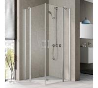 Kermi Pega Porte battante, avec élément fixe, pour accès d'angle, PEEPL09318VAK, PEEPL