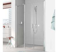 Kermi Pega Porte battante, avec élément fixe, pour niche, pour paroi latérale, PEPFR18020VPK, PEPFR