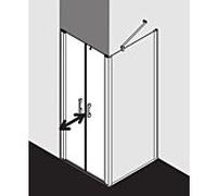 Kermi Pega Porte battante, pour niche, pour paroi latérale, PEPTD08320VAK, PEPTD