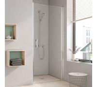 Kermi Pega porte battante 2000 -wing PE1WR09020VAK 90x200cm, argent brillant, TSG clair, droite