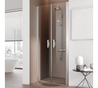 Kermi Pega porte battante PEPTD09320VAK 93x200cm, argent brillant, verre de sécurité trempé, sur la zone de douche
