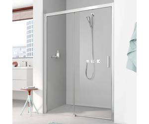 Kermi Pega Porte coulissante, avec élément fixe, pour niche, pour paroi latérale, PED2L18320VPK, PED2L