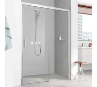 Kermi Pega Porte coulissante, avec élément fixe, pour niche, pour paroi latérale, PED2R16018VPK, PED2R