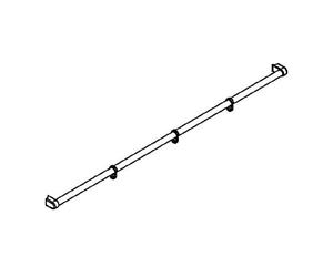 Kermi Pega Porte-serviettes de bain pour paroi en verre, ZDHHHHOPE125VK,