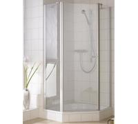 Kermi pentagone IBIZA 2000 47L 10118, I247L101182AK, Couleur: Verre véritable blanc clair
