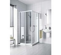 Kermi porte coulissante entrée coin Ibiza 2000 , 2-pièce 90x185, si / MattG., TSG claire