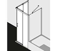 Kermi Pega Porte coulissante, pour accès d'angle, PEC2L11020VPK, PEC2L