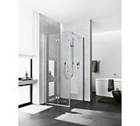 Kermi porte pliante Diga pour paroi latérale DI2SL090202PK 90x200cm, blanc , blanc sécurité blanc , gauche, sur receveur de douche