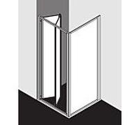 Kermi porte pliante Nova 2000 90 x 185 cm, argent mat, Kerolan Fontana