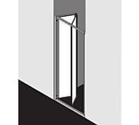 Kermi porte pliante Nova 2000 FTD N2FTD1002011K 100x200cm, verre d'art, argent brillant