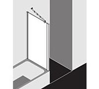 Panneau latÃ©ral de Kermi Raya TVD 07517, Coloris: Argent Brillant Verre VÃ©ritable Brillant Nettoyant Clair - RATVD07517VPK