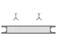 Kermi Supérieur Cache pour Type 20/21 Verteo 600 MM, Blanc