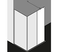 Kermi Système de verre Xb XBWIH03020VYK 30x200cm, argent brillant, TSG SR Opaco Clean, TSG clair