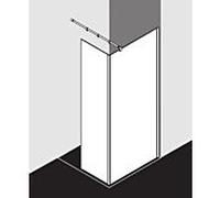 Kermi Système de verre Xb XBWIW10020VEK 98-100x200cm, argent brillant, bande ESG