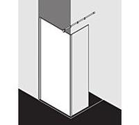 Kermi XB Paroi de douche à l’italienne, XBWIW11020VFK, XBWIW