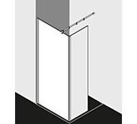 Kermi Système de verre Xb XBWIW12020VUK 118-120x200cm, argent brillant, ESG SR Opaco