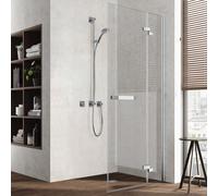 Kermi Tusca Porte battante, avec élément fixe, pour accès d'angle, TUEPR12020VPK, TUEPR