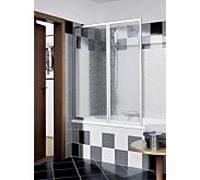 Kermi Vario 2000 cloison pliante 2 vantaux V2FW20601422K 115, 2000 -116.7x140cm, blanc , Kerolan Perl