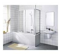 Kermi Vario 2000 paroi latérale V2TWD0751422K 66,4-69,6x140cm, blanc , Kerolan Perl