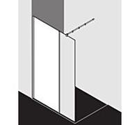 Kermi Walk-In XB WIW XBWIW08020VPK 80x2000cm, verre de sécurité trempé avec KermiClean