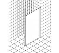Kermi Walk-in XS WD3 16020, XSWD3160201PK, Couleur: Argent Mat brillant brillant Verre véritable transparent Nettoyant nettoyant