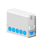 Kermi x-well collecteur/distributeur, module haut, 17 voies, pour conduits d'air 75/92 - Y2202000006K
