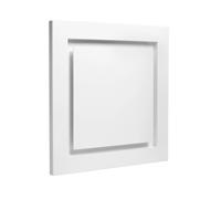 Kermi x-well Diffuseur d'air double flux SEA302 carré en métal, blanc, NW 125 - Y2403125006K