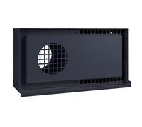 Kermi x-well Double grille de protection contre les intempéries DN125, horizontale, pour montage mural, RAL7016 - Y2401125009K