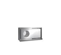 Kermi x-well Grille de protection contre les intempéries double NW160, horizontale, pour montage mural, inox - Y2401160008K
