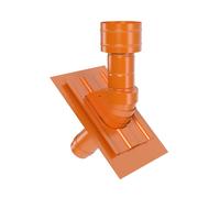 Kermi x-well Tuile de ventilation universelle NW125 avec chapeau de toiture, rouge naturel - Y2402125008K