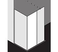 Kermi Xb champ fixe XBFFW05020VAK 51,7x200cm, argent brillant, verre de sécurité trempé, système de verre