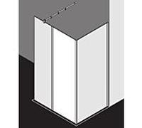 Kermi Xb champ fixe XBFFW06020VYK 61,7x200cm, argent brillant, ESG SR Opaco Clean, système en verre