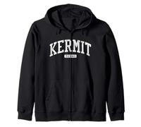 Kermit Texas TX JS03 College University Style Sweat à Capuche