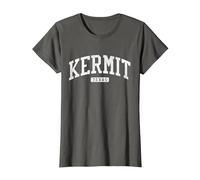 Kermit Texas TX JS03 College University Style T-Shirt, Femme, Asphalte, 3XL