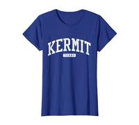 Kermit Texas TX JS03 College University Style T-Shirt, Femme, Bleu Royal, XXL